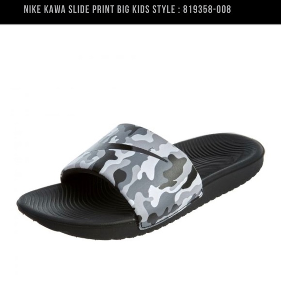 nike kawa slide print